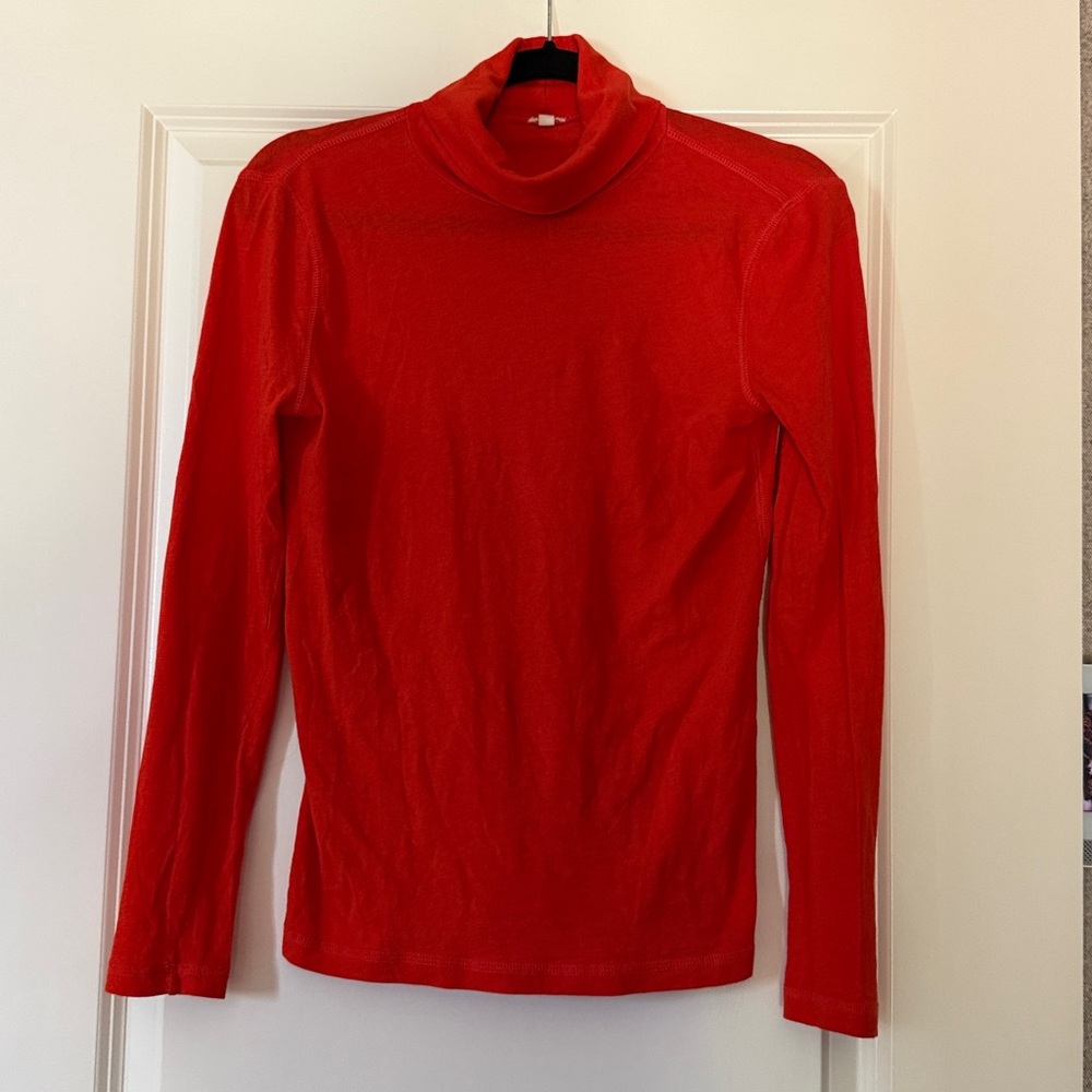 J Crew Orange Turtleneck
